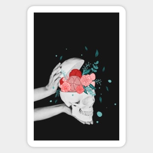 Skulls and Flowers Sticker